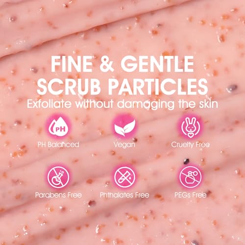 VOERUY Bikini Exfoliating Scrub with AHA+BHA & Turmeric - Smooth Skin, Reduce Ingrown Hairs