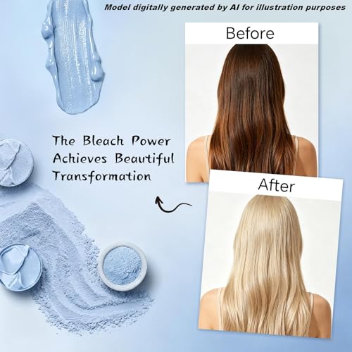 JUANCHI Professional Hair Bleach Powder - Lifts Up to 8 Levels (45g)