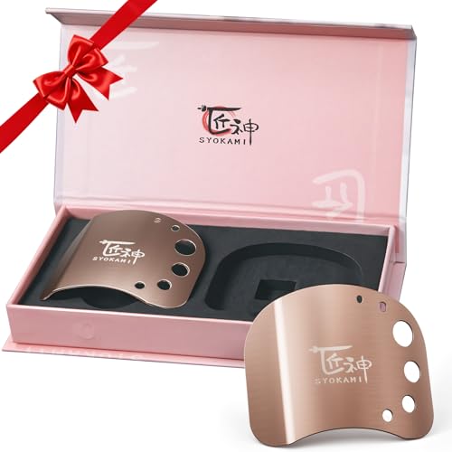 Adjustable Stainless Steel Finger Guards for Cutting Food - 2 Pcs, Rose Gold