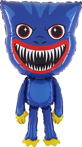 Giant Blue Monster Foil Balloon - 38 Inch Kids Party Decoration