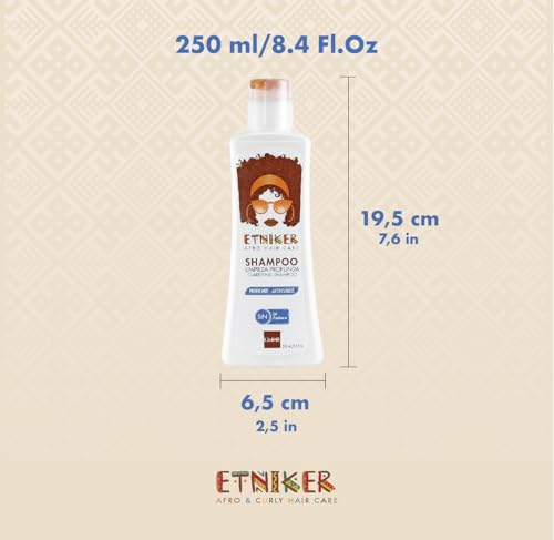 ETNIKER Deep-Cleansing Clarifying Shampoo for Curly Hair - 8.4 fl. oz