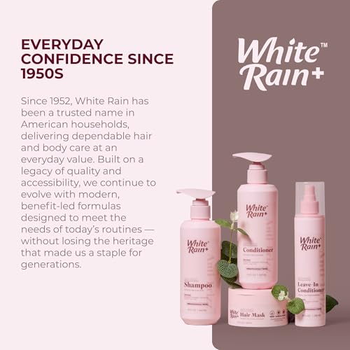 White Rain+ Argan Anti-Frizz Shampoo for Women & Men 15 Fl Oz