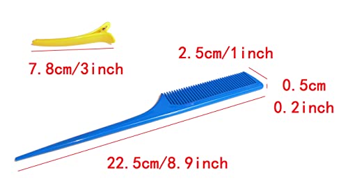 Kamay's Nylon 30mm Hair Curlers Set with 12 Duckbill Clips & Comb - No Heat, DIY Styling