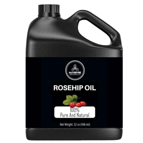 Naturevibe Botanicals 100% Pure Cold Pressed Rosehip Oil - 32 oz