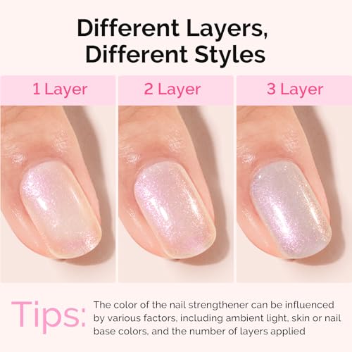 MelodySusie Nail Strengthener & Growth Treatment 15ml - 2-in-1 Base Coat & Glossy Polish