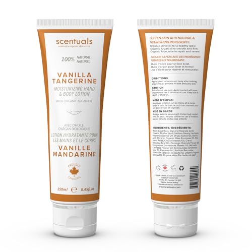 Vanilla Tangerine Hand & Body Cream with Organic Oils - 250 ml