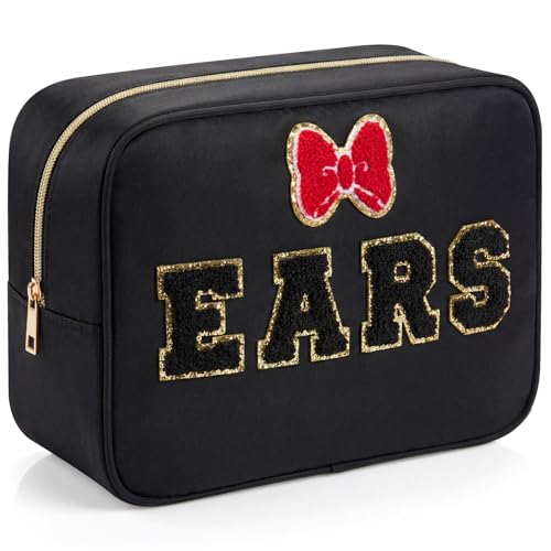 Hillban Large Ears Headband Travel Organizer Bag - Waterproof Nylon Case