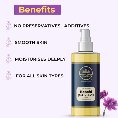 Bakuchi Oil (Babchi) 100% Natural Cold Pressed Carrier Oil 100ml with Pump