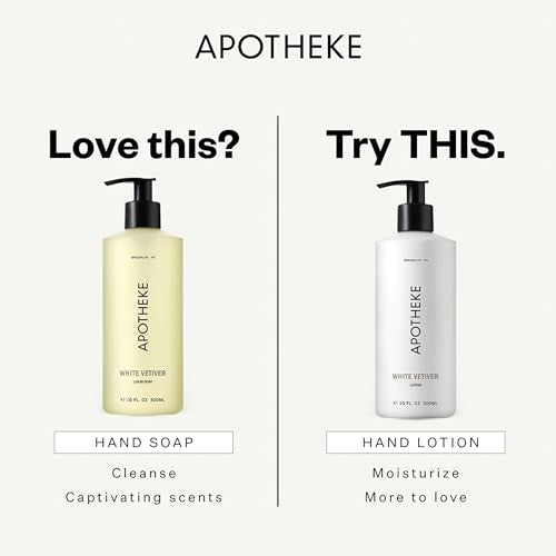 APOTHEKE White Vetiver Hand & Body Lotion - 10 Fl Oz Moisturizer