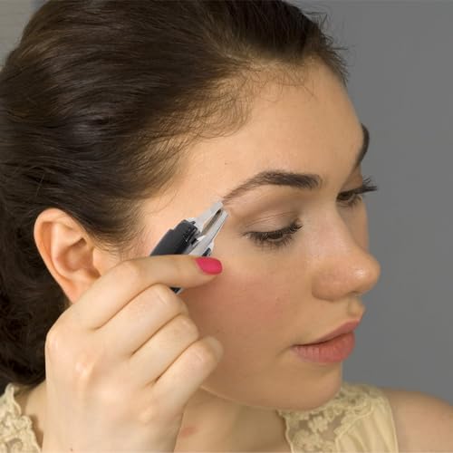 Uonlytech Automatic Eyebrow Tweezers - Retractable Brow Plucker for Facial Hair Removal