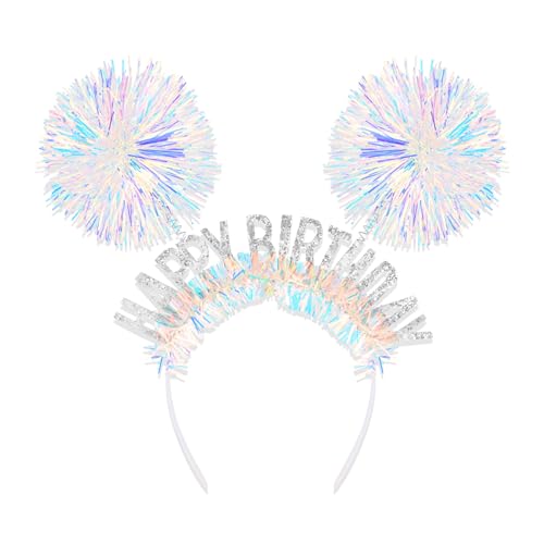 CAVETEE Happy Birthday Crown & Tiara Set for Women & Girls