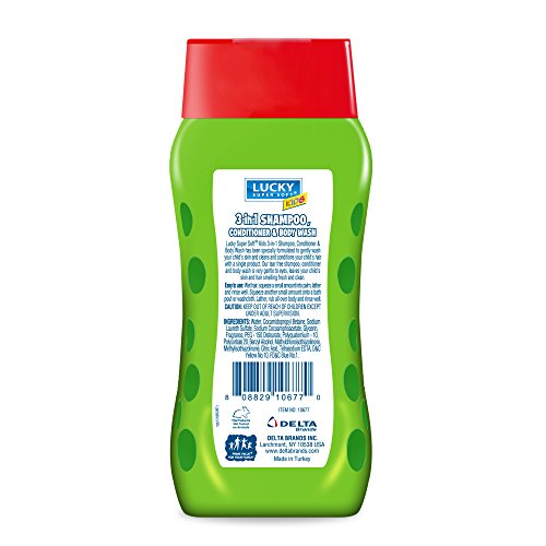 Lucky Super Soft Kids 3 In 1 Shampoo with Detangle Conditioner Body