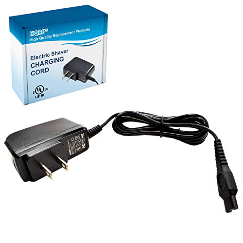 HQRP Replacement AC Power Cord & Cleaning Brush for Philips Norelco Shavers 5100-9700 Series
