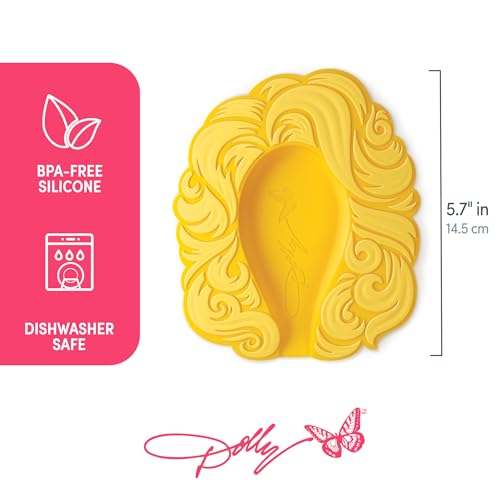 Dolly Parton Big Hair Spoon Rest - Heat Resistant Silicone Kitchen Utensil