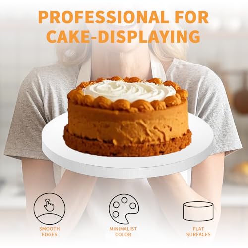 8 Inch Cake Drums - 5 Pack Sturdy Round Cake Boards
