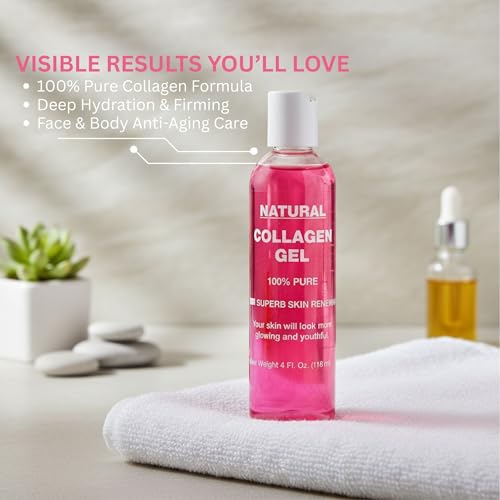 Cadie Collagen Gel Moisturizer for Dry Skin, 4 Fl Oz (2 Pack)