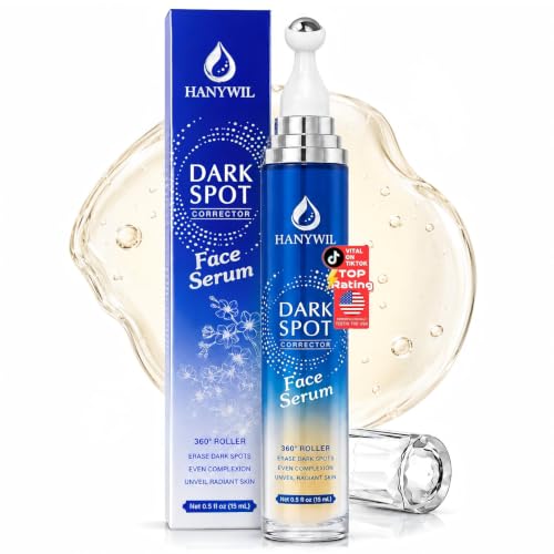 HANYWIL Dark Spot Corrector Serum with Kojic Acid & Alpha Arbutin, 0.5 Fl Oz