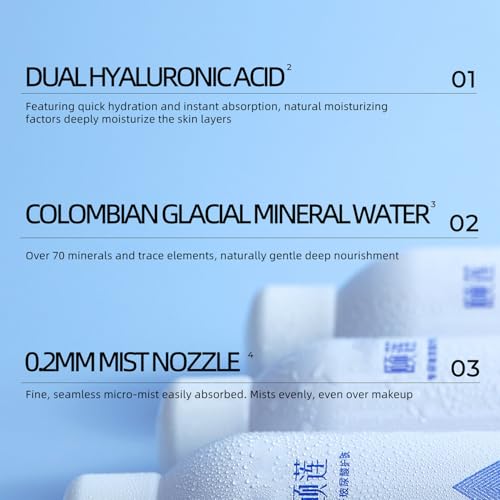 YILIAN 10.14 oz Hydrating Face Mist with Hyaluronic Acid & Mineral Water