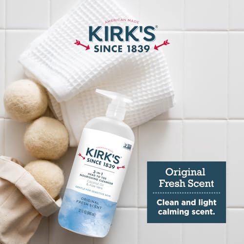 Kirk's Fresh 3-in-1 Nourishing Cleanser & Travel Bar Soap, 32 Oz