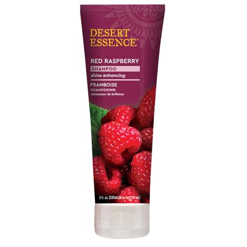 Desert Essence Red Raspberry Shampoo - Enhances Shine & Volume, 8 fl oz