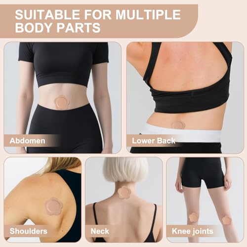 Autdor Castor Oil Patches for Belly Button, 100PCS Castor Oil Pack Wraps Organic Cotton Self-Adhesive Castors Oils Pack Anti Leakage Disposable Pads Portable & Breathable No Wash (Oil Not Included)