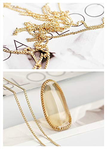 Metallic Nail Art Chains 10 Strips for Nails & Crafts - Gold & Silver Glitter Beads
