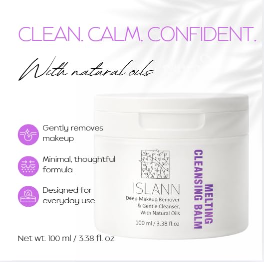 ISLANN Melting Cleansing Balm - Vegan Korean Makeup Remover, 100ml
