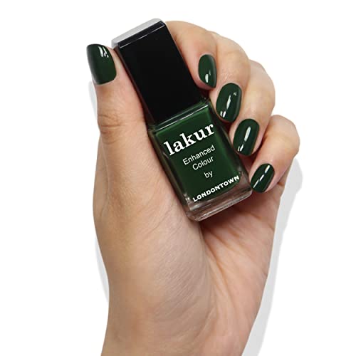 LONDONTOWN Lakur Nail Polish - Vibe Green, Long-Lasting Vegan Formula