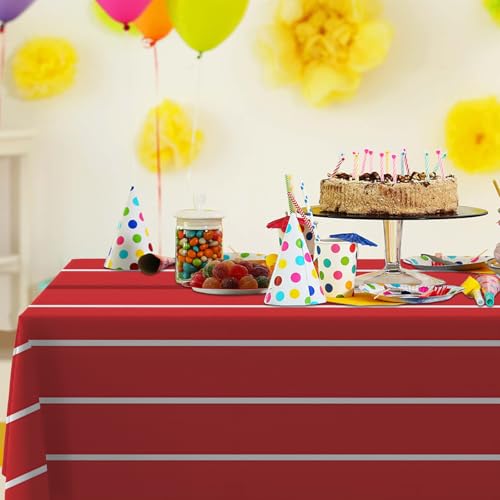 53x108 Inch Sports Tablecloth - Running Track Theme for Parties