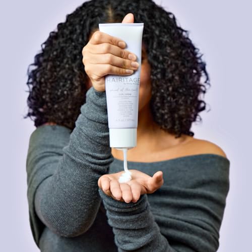 Hairitage Hydrating Jojoba Oil Curl Cream - Anti-Frizz Styling (Pack of 2)
