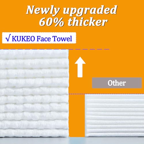 Disposable Face Towels, 100 Count (Pack of 4) - Ultra Soft & Lint-Free