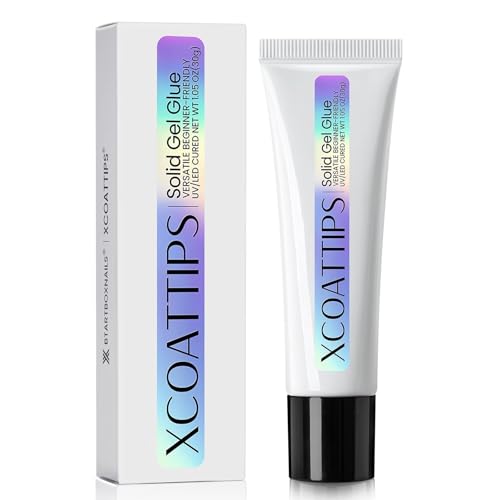 BTArtboxnails Solid Nail Gel Glue 30g - Long Lasting Adhesion for DIY & Salon