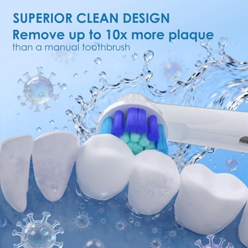 Voguish Replacement Electric Toothbrush Heads for Oral B - 8 Pack