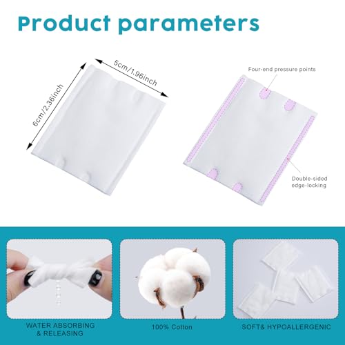 Hypoallergenic Cotton Pads for Face, 200PCS - Ultra-Soft & Lint-Free
