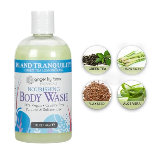 Ginger Lily Farms Nourishing Body Wash 12oz - Green Tea & Lemongrass