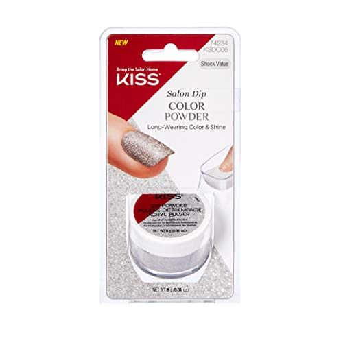 KISS Salon Dip Color Powder - Shock Value, 9g Long-Lasting Manicure