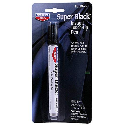 Birchwood Casey Flat Black Touch-Up Pen for Deep Scratches, 0.33 oz