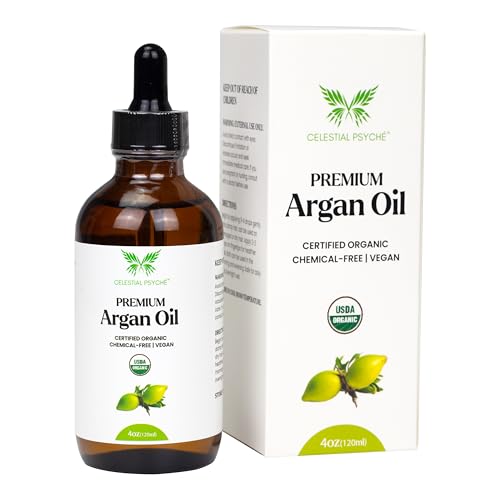 Argan Oil 4 oz - 100% Pure Organic Cold-Pressed Hair & Skin Moisturizer