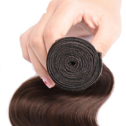 Aikebi Brazilian Body Wave Hair Bundles #4 Brown B - 18 20 22 Inch