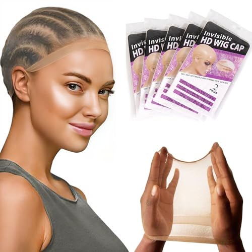 Tinashe HD Wig Caps 5Pack/10PCS - Thin Breathable Nylon Wig Caps for Women & Cosplay