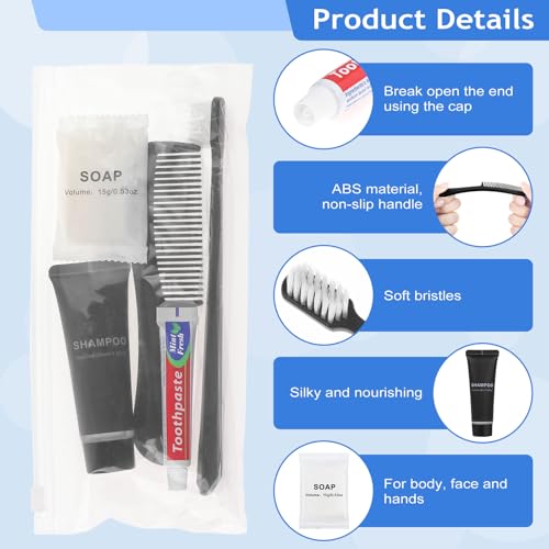 Travel Hygiene Kit Bulk - 12 Pack Toothbrush & Toothpaste Set