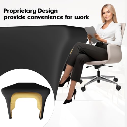 KIDOACOW Black Massage Table Cover with Leg Cut-Out - 6FT Protector