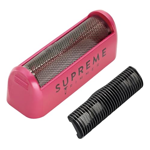 Pink Supreme Trimmer Replacement Foil & Cutter SB11 for SOLO STF101 - Hypoallergenic, Close Shave
