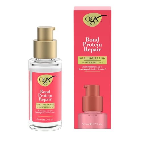 OGX Repair & Protect Bond Protein Hair Serum - 1.7 fl. oz, Anti-Frizz Treatment