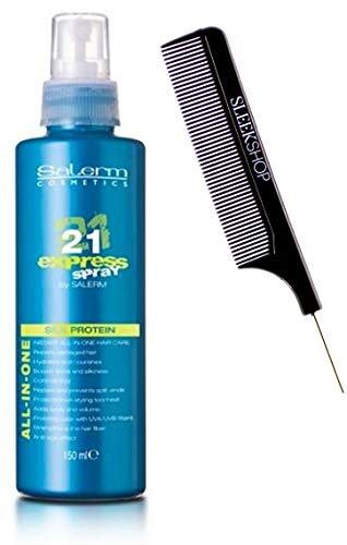 Salerm 21 Express All-In-One Hair Conditioner Spray with Sun Protection, 5.04 oz