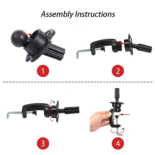 22 Inch Canvas Wig Block Head with C-Stand and Styling Accessories Kit