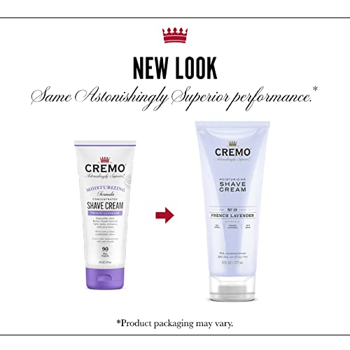 Cremo Women’s Shaving Cream Sensitive Skin French Lavender 6 Fl Oz Pack of 2