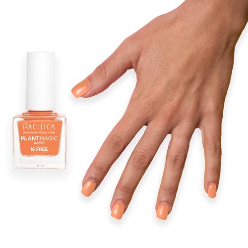 Pacifica Plant Magic Orange Nail Polish – Vegan & Chip-Resistant