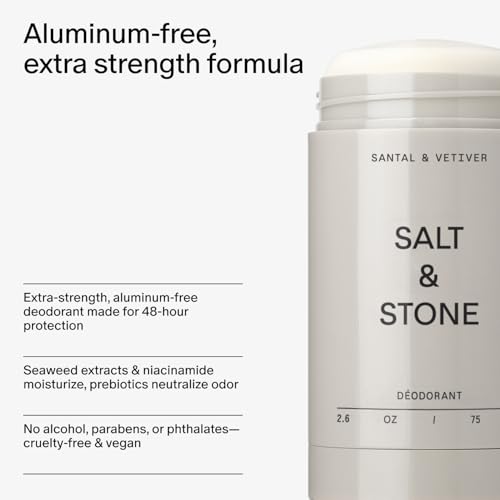 Salt & Stone Aluminum-Free Deodorant - Santal & Vetiver, 2.6 oz