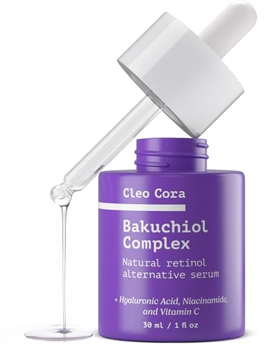 Cleo Cora Bakuchiol Retinol Serum 1 Fl Oz - Anti-Aging Face & Eye Care